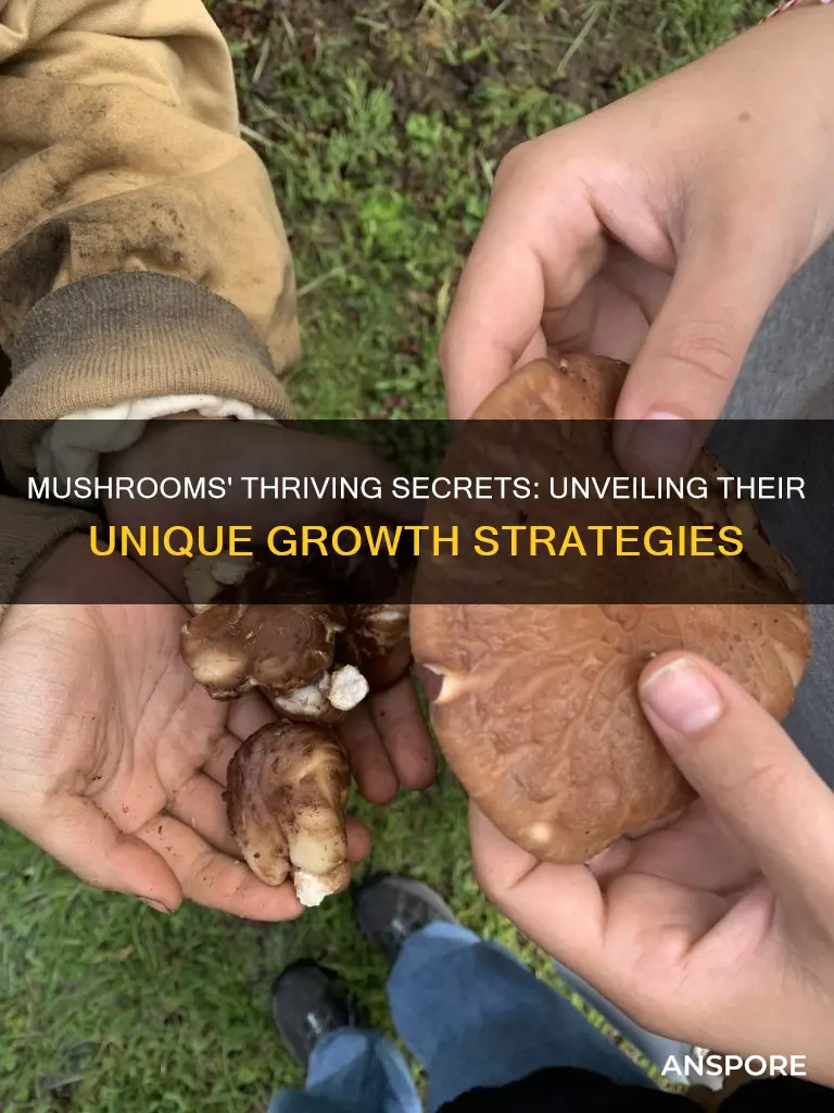how do mushrooms thrive