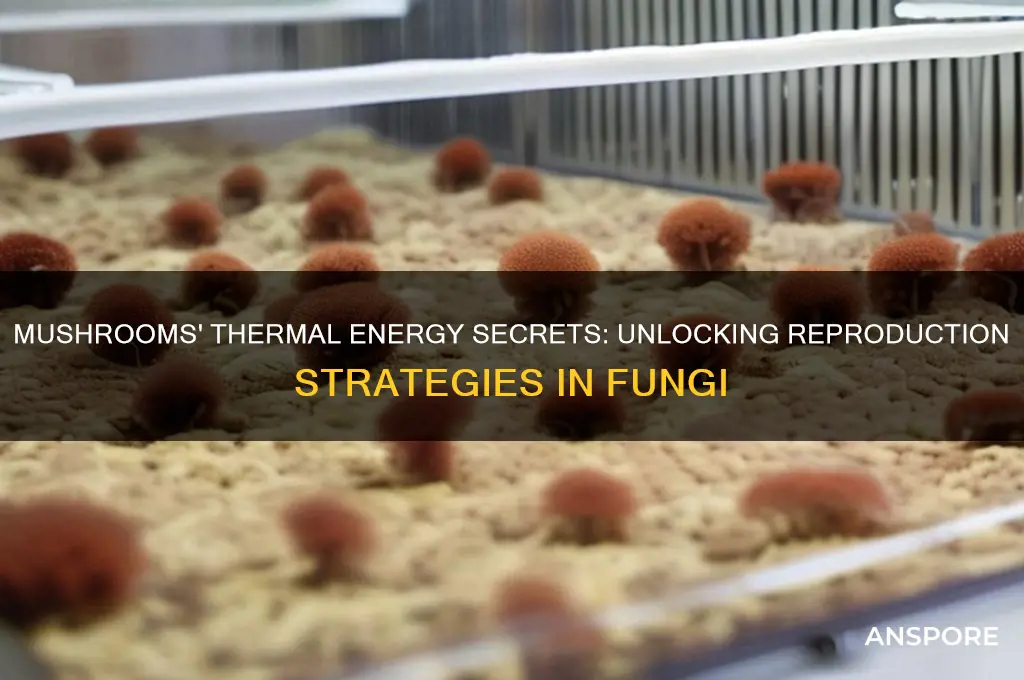 how do mushrooms use thermal energy to reproduce