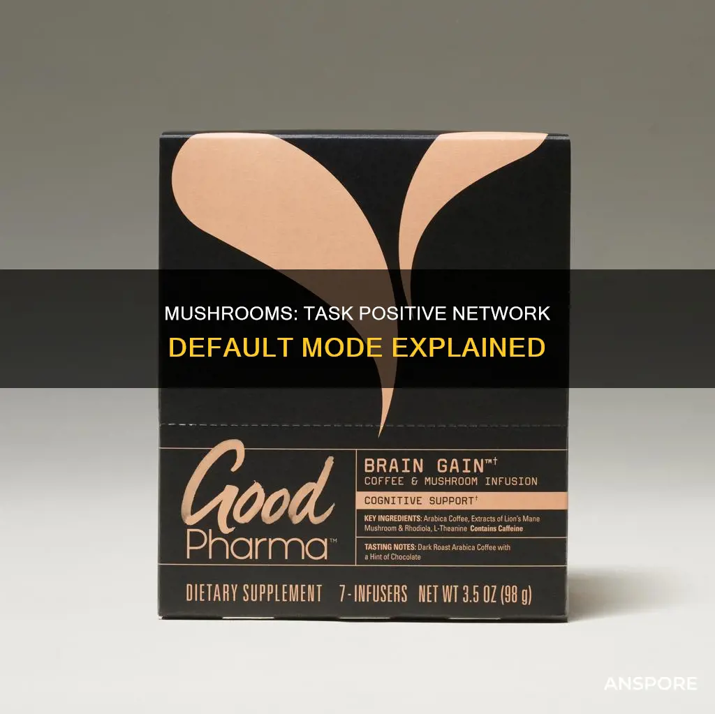 how do mushrooms work task positive network default mode