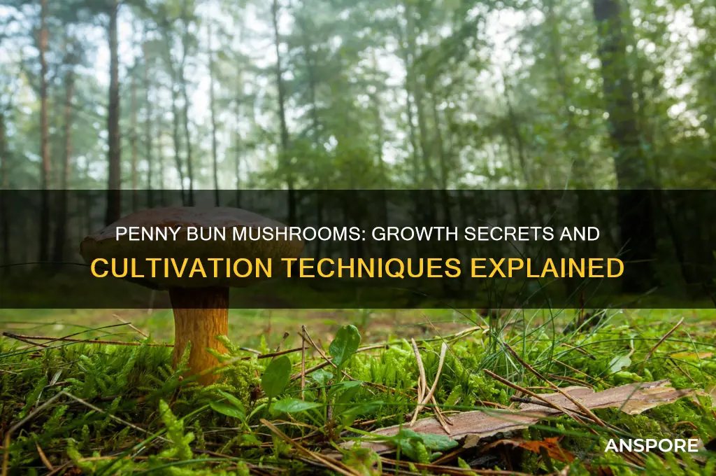 how do penny bun mushrooms grow