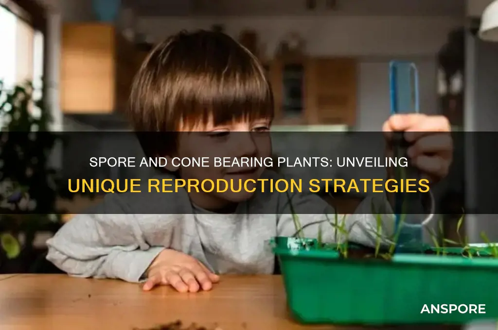 how do spore bearing and cone bearing plants reproduce