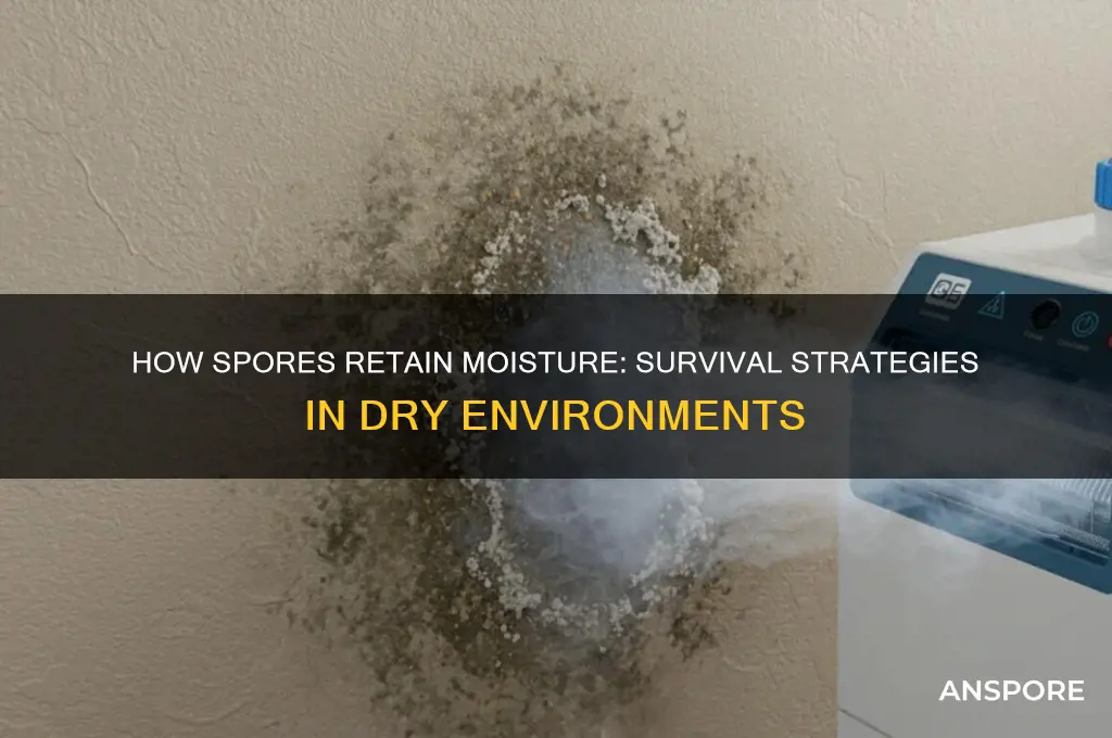 how do spores keep moist
