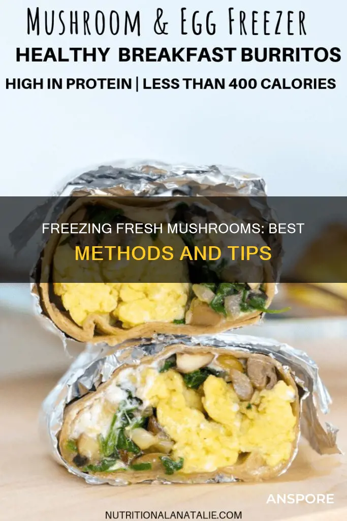 how do u freeze fresh mushrooms