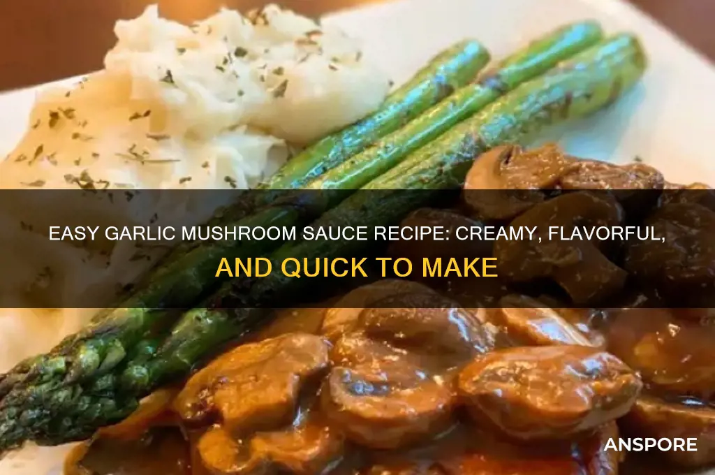 how do u make garlic mushroom sauce