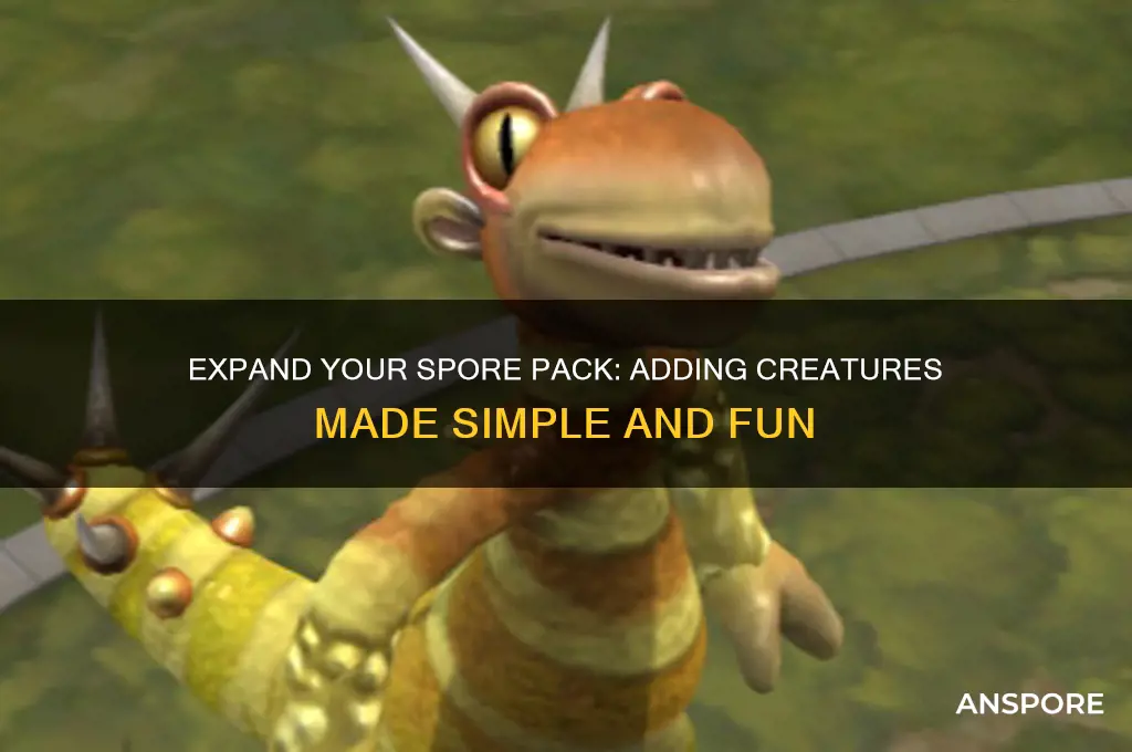 how do you add creatures to your pack in spore