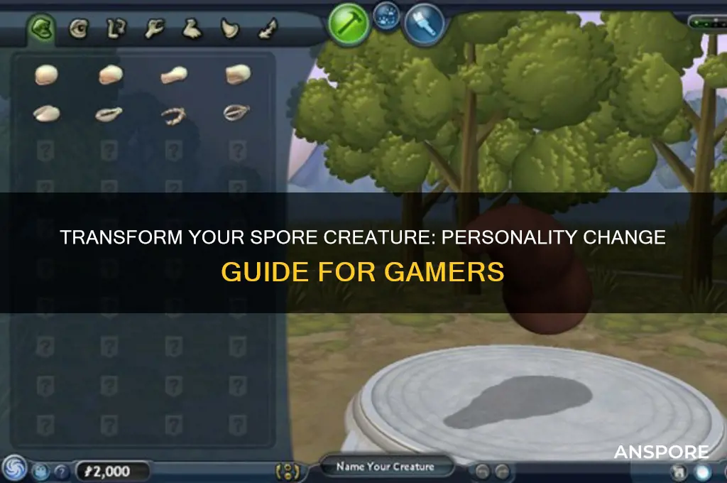 how do you change your personality in spore