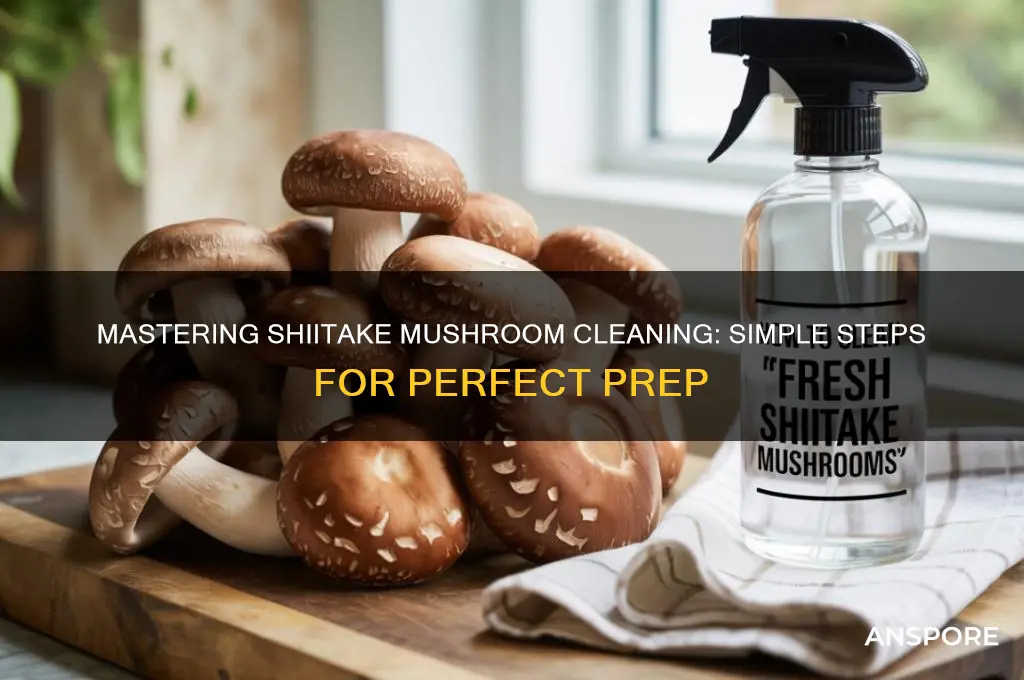 how do you clean shiitake mushrooms