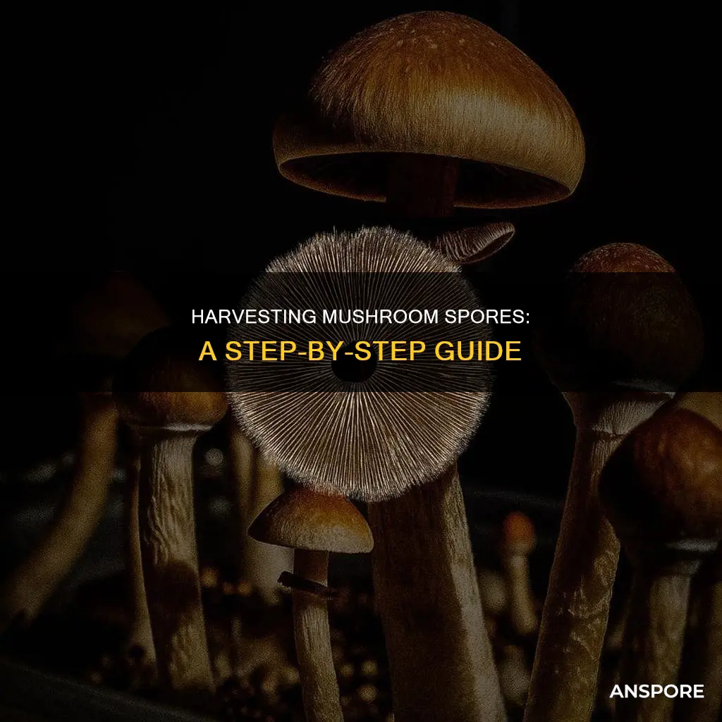 how do you collect mushroom spores