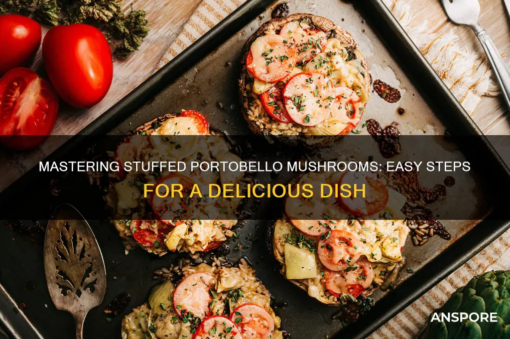 how do you cook a stuffed portobello mushroom