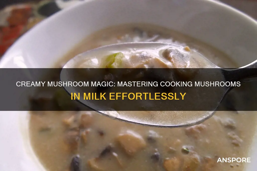 how do you cook mushrooms in milk