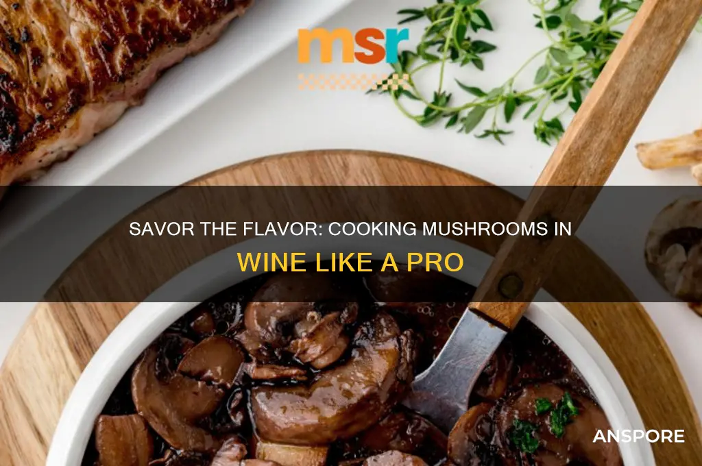 how do you cook mushrooms in wine