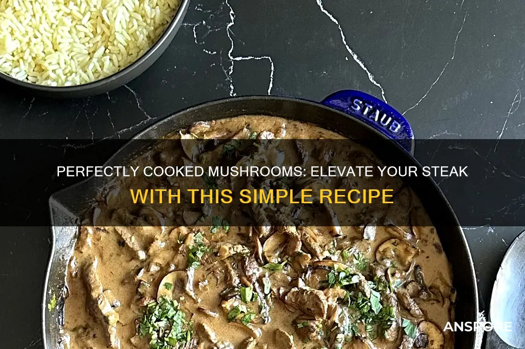 how do you cook mushrooms to go with steak