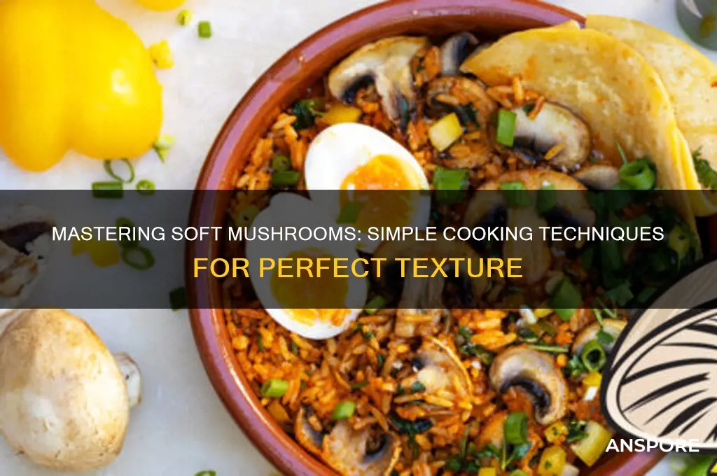 how do you cook mushrooms to make them soft