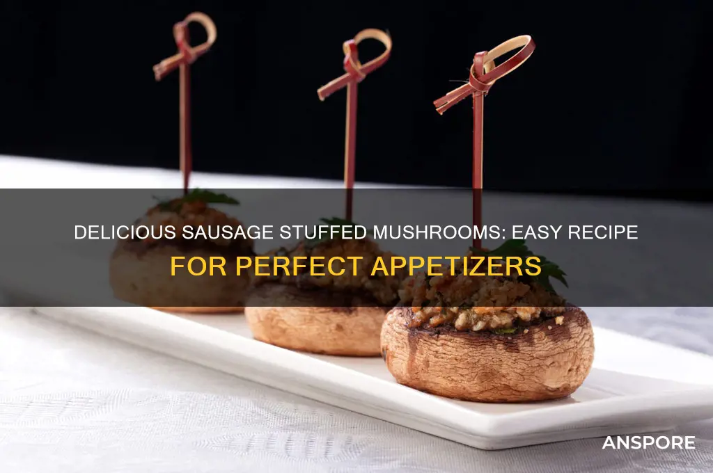 how do you cook sausage stuffed mushrooms