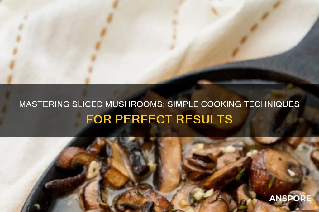 how do you cook sliced mushrooms