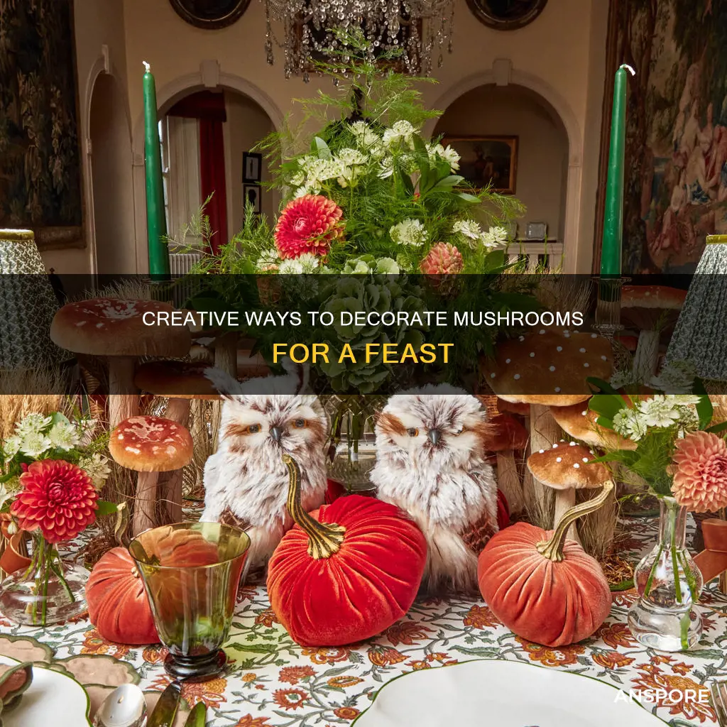 how do you decorate a mushroom