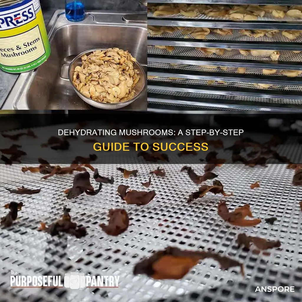 how do you dehydrate mushrooms