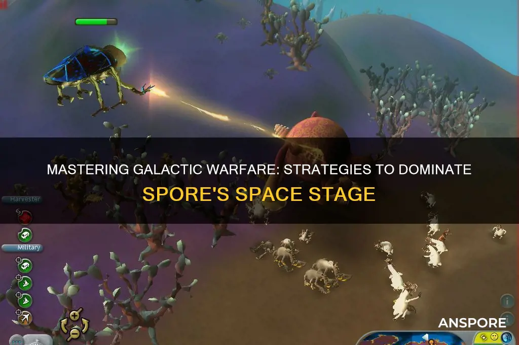 how do you fight on spore space stage