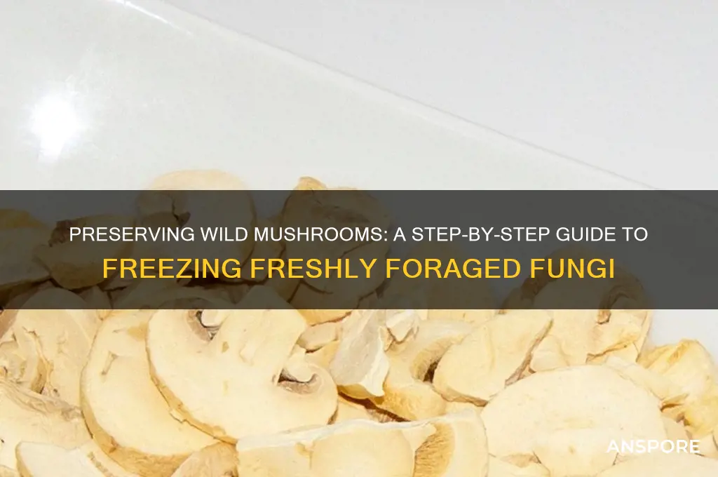 how do you freeze wild mushrooms