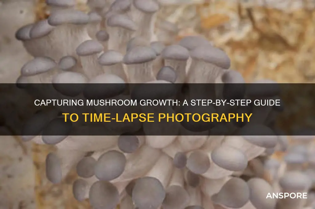 how do you get time lapse of mushroom growing