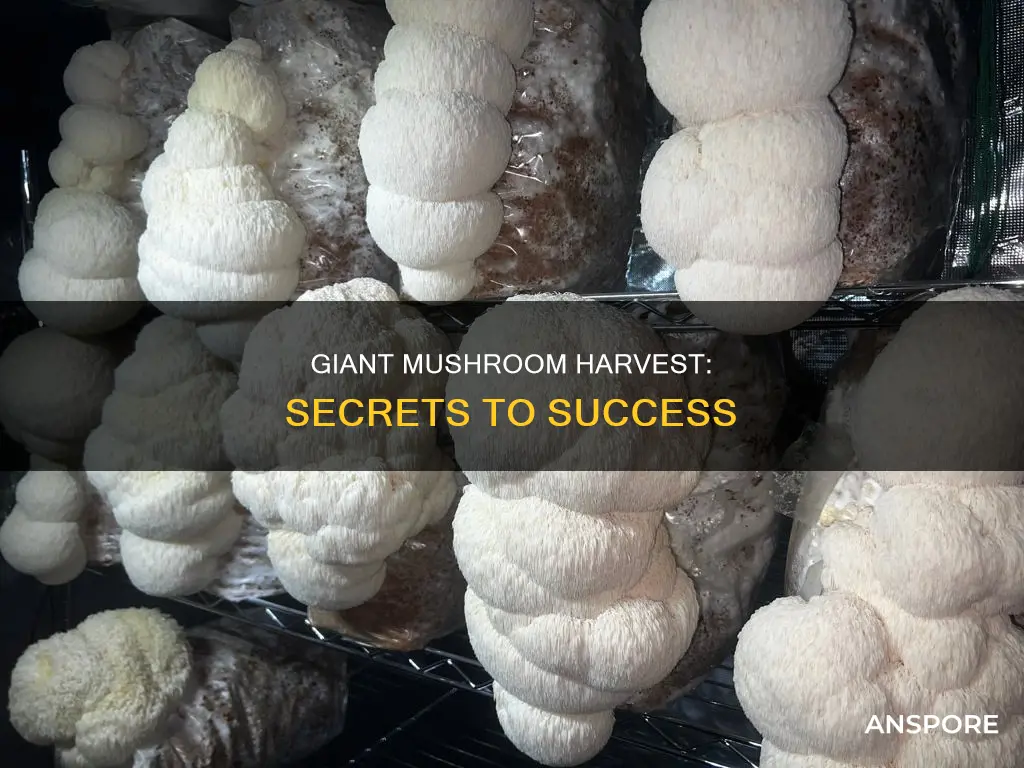 how do you harvest giant mushrooms