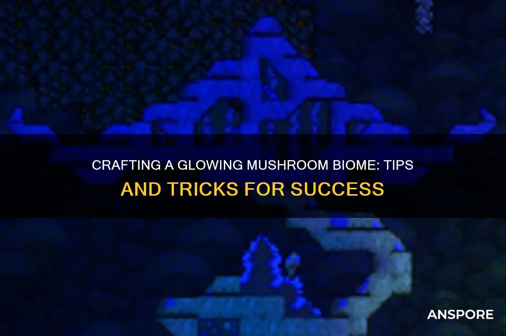 how do you make a glowing mushroom biome
