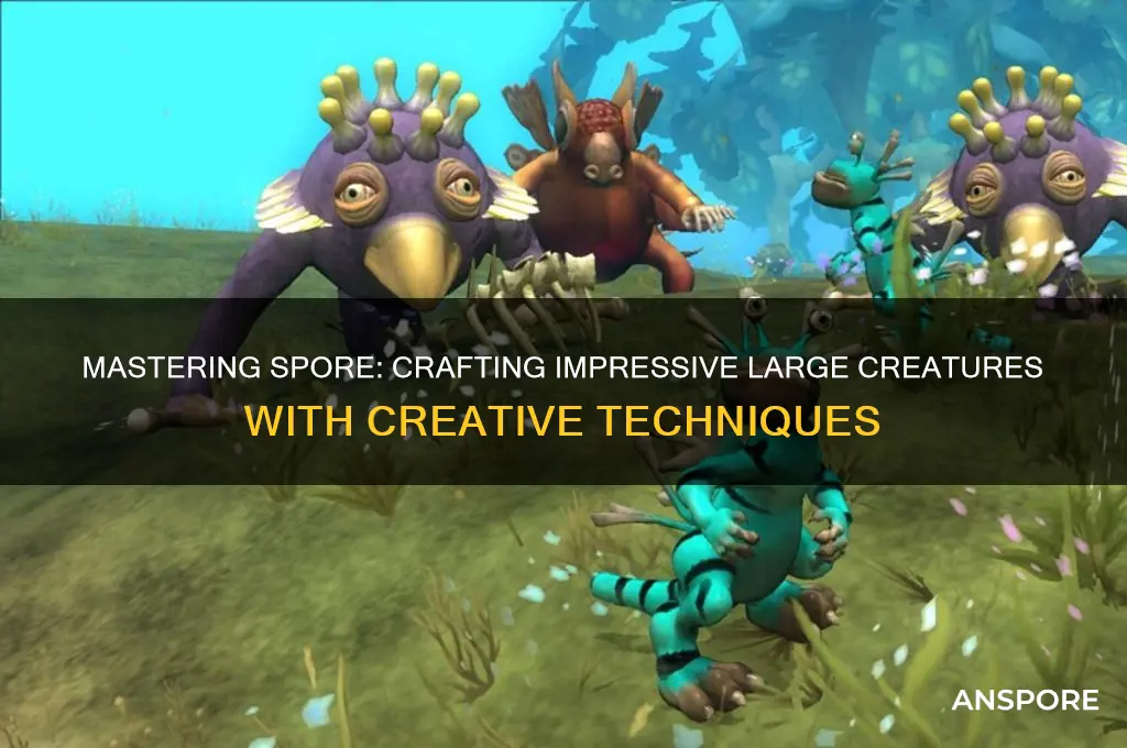 how do you make a large creature on spore