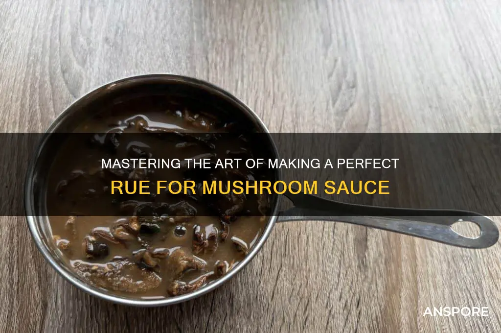 how do you make a rue for mushroom sauce