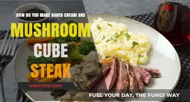Creamy Mushroom Baked Cube Steak: Easy, Flavorful, Comfort Food Recipe