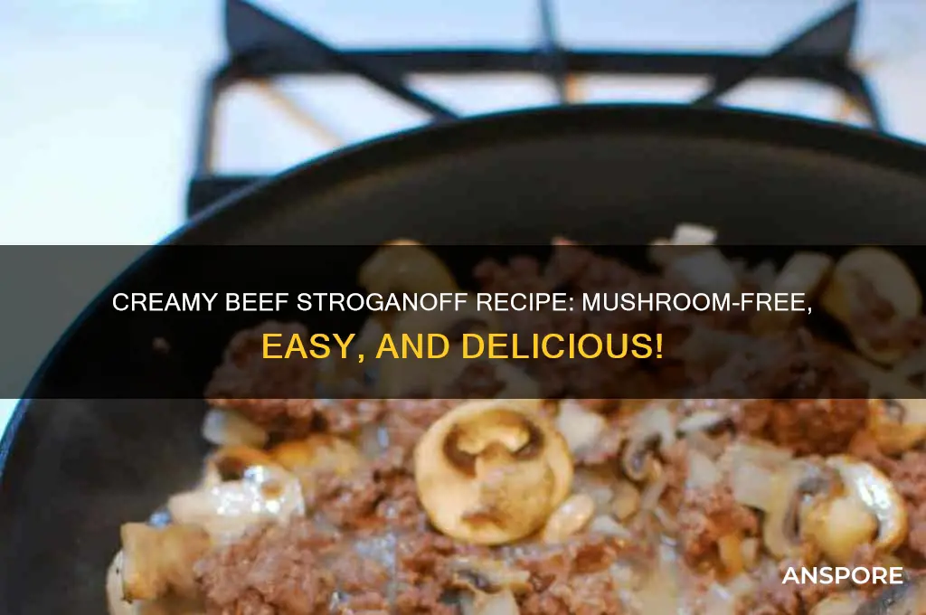 how do you make beef stroganoff without mushrooms
