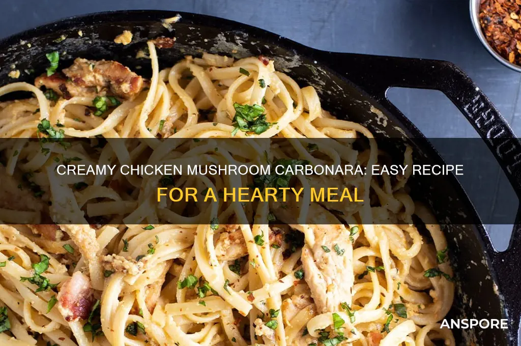how do you make chicken and mushroom carbonara