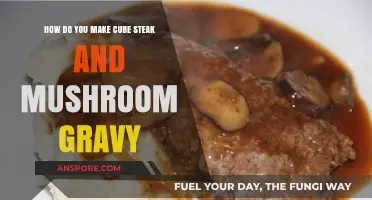 Sizzling Cube Steak with Creamy Mushroom Gravy: A Hearty Recipe