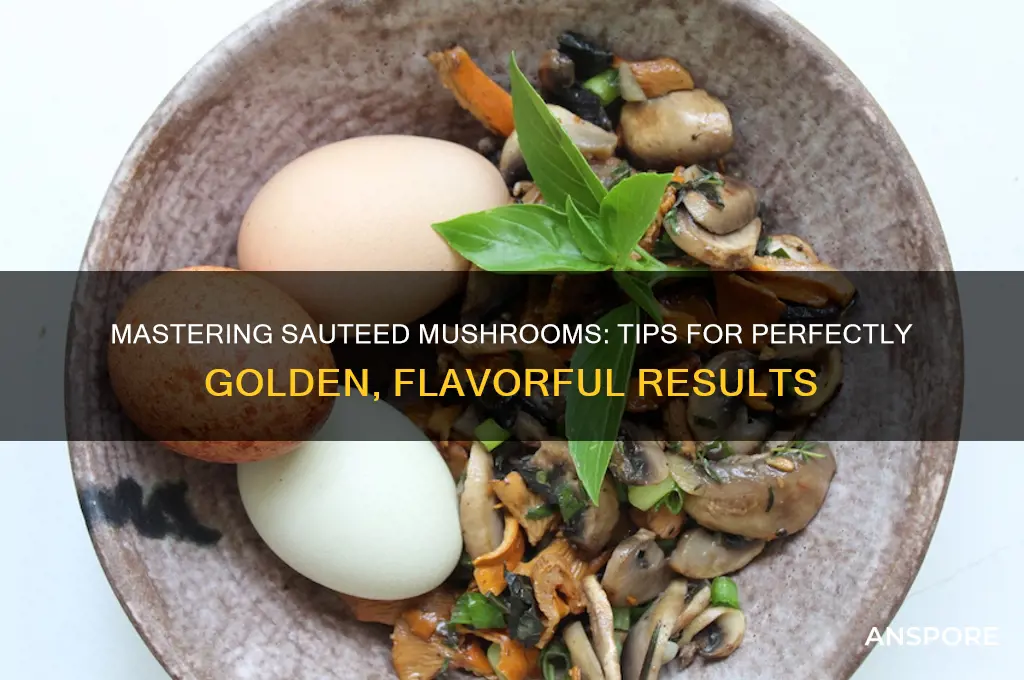 how do you make good sauteed mushrooms
