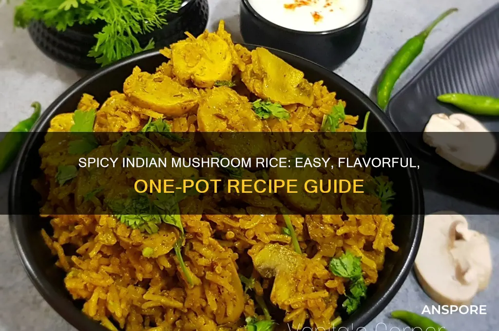 how do you make indian mushroom rice
