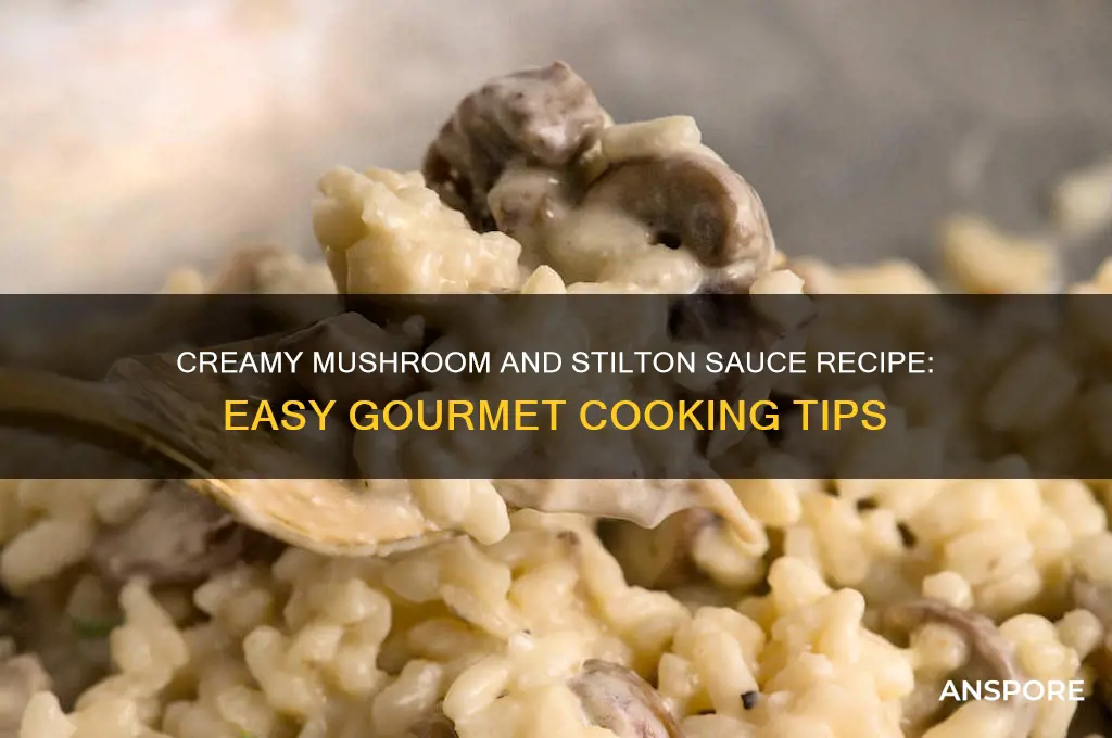 how do you make mushroom and stilton sauce