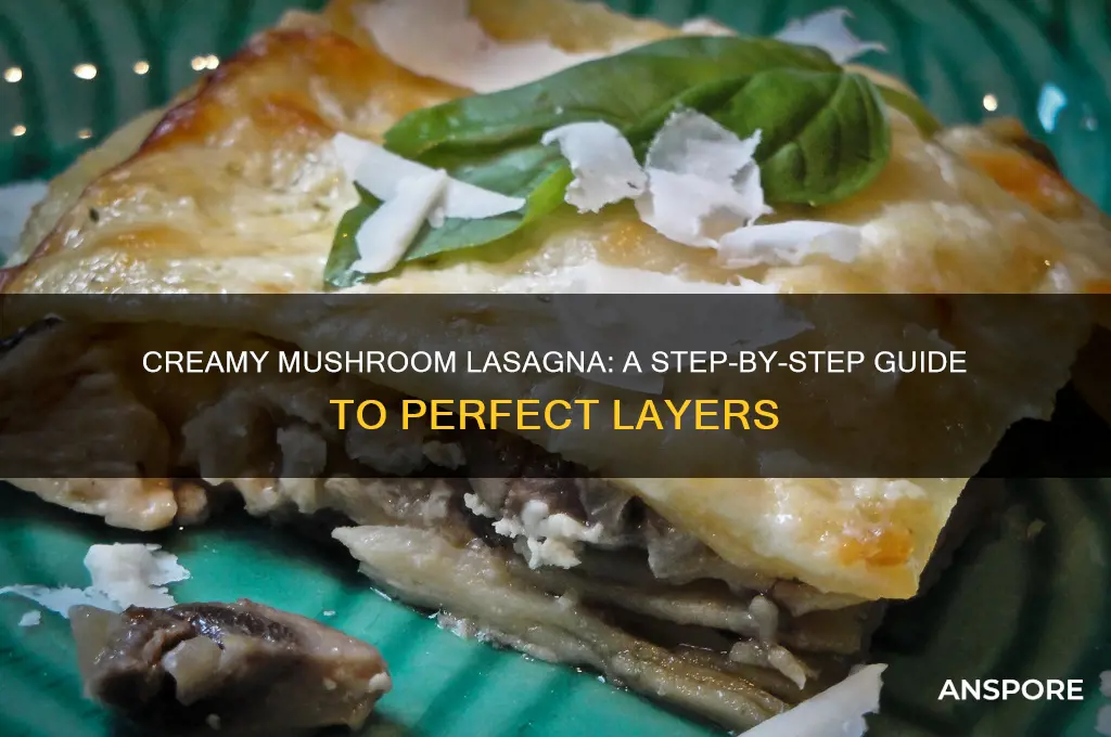 how do you make mushroom lasagna