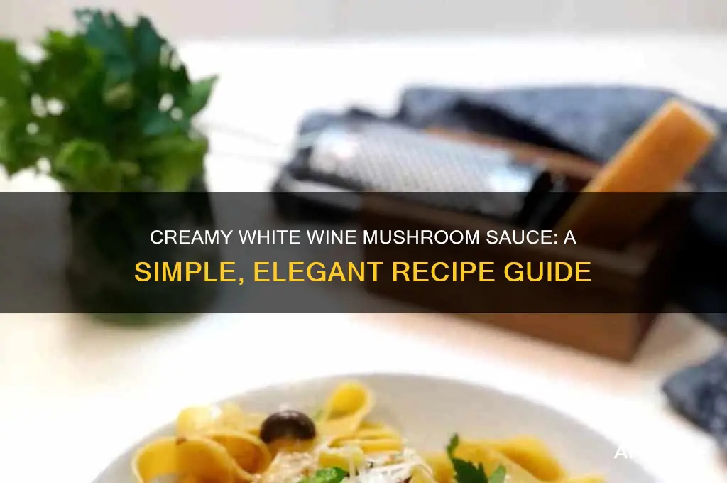 how do you make white wine and mushroom sauce