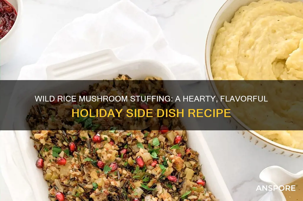 how do you make wild rice mushroom stuffing