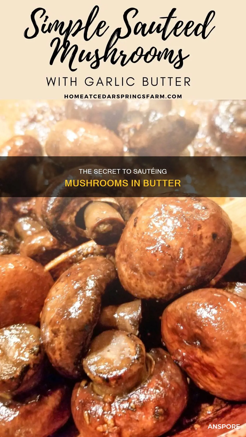 how do you saute mushrooms in butter