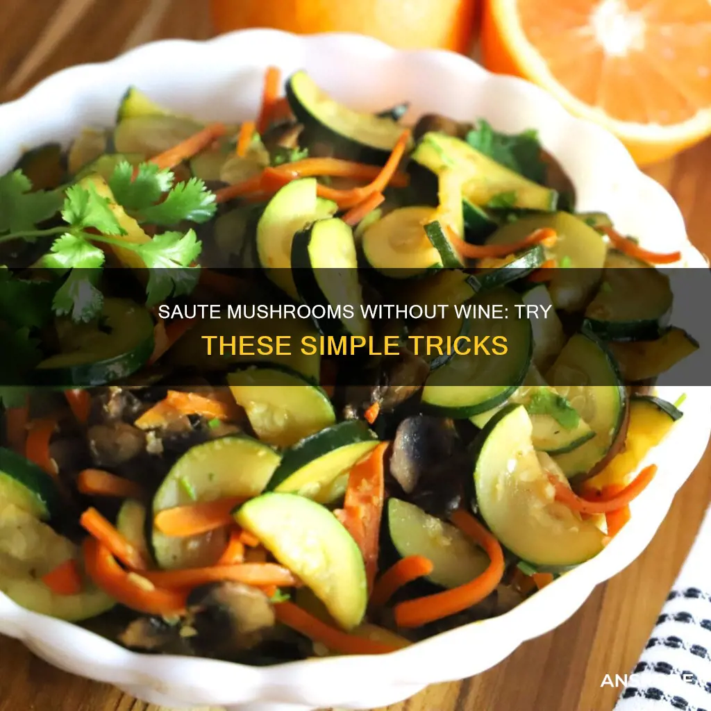 how do you saute mushrooms without wine