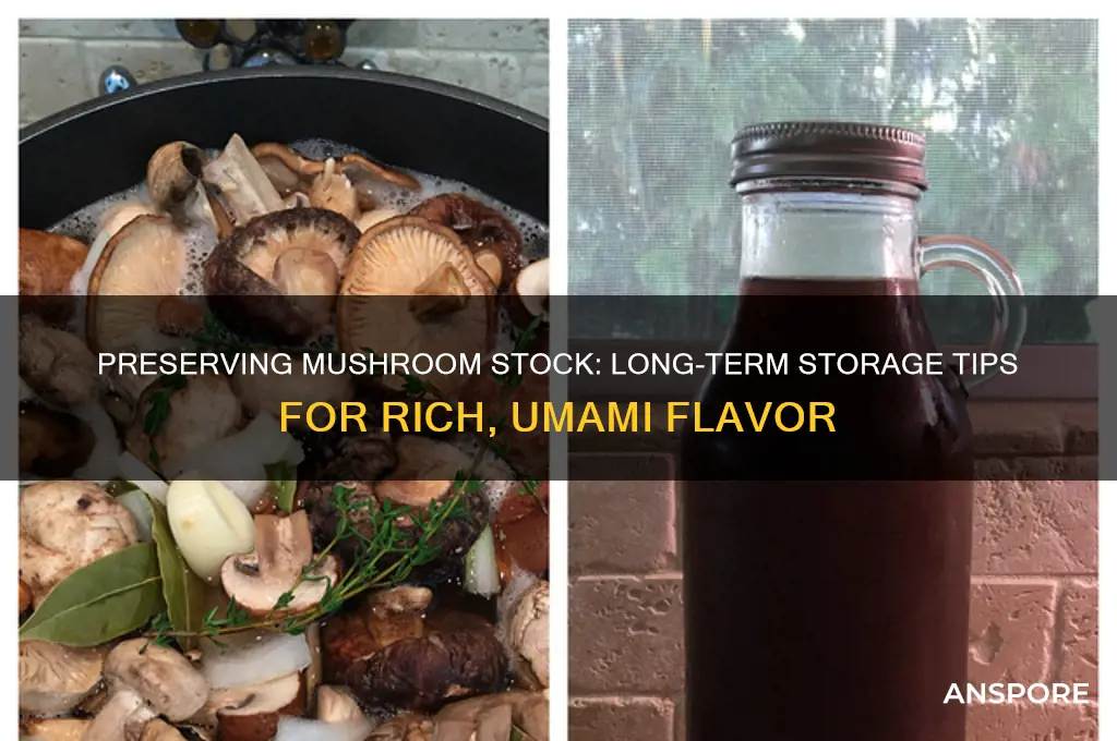 how do you save mushroom stock long term