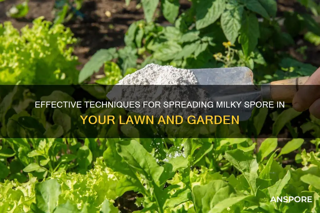 how do you spread mikly spore