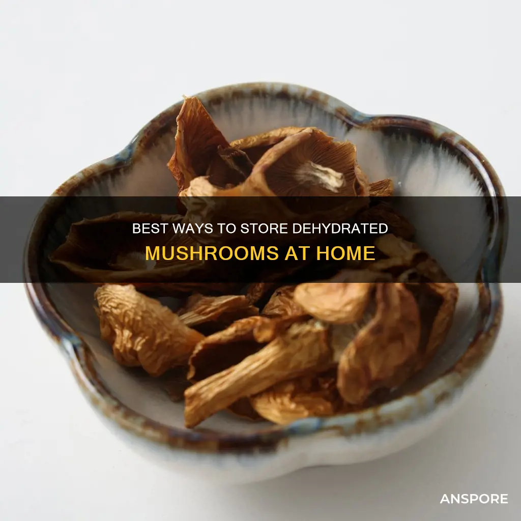 how do you store dehydrated mushrooms