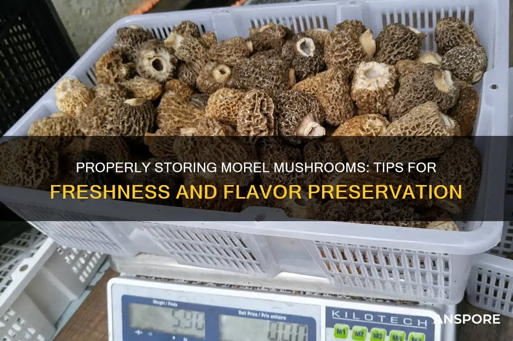 how do you store morel mushrooms after picking