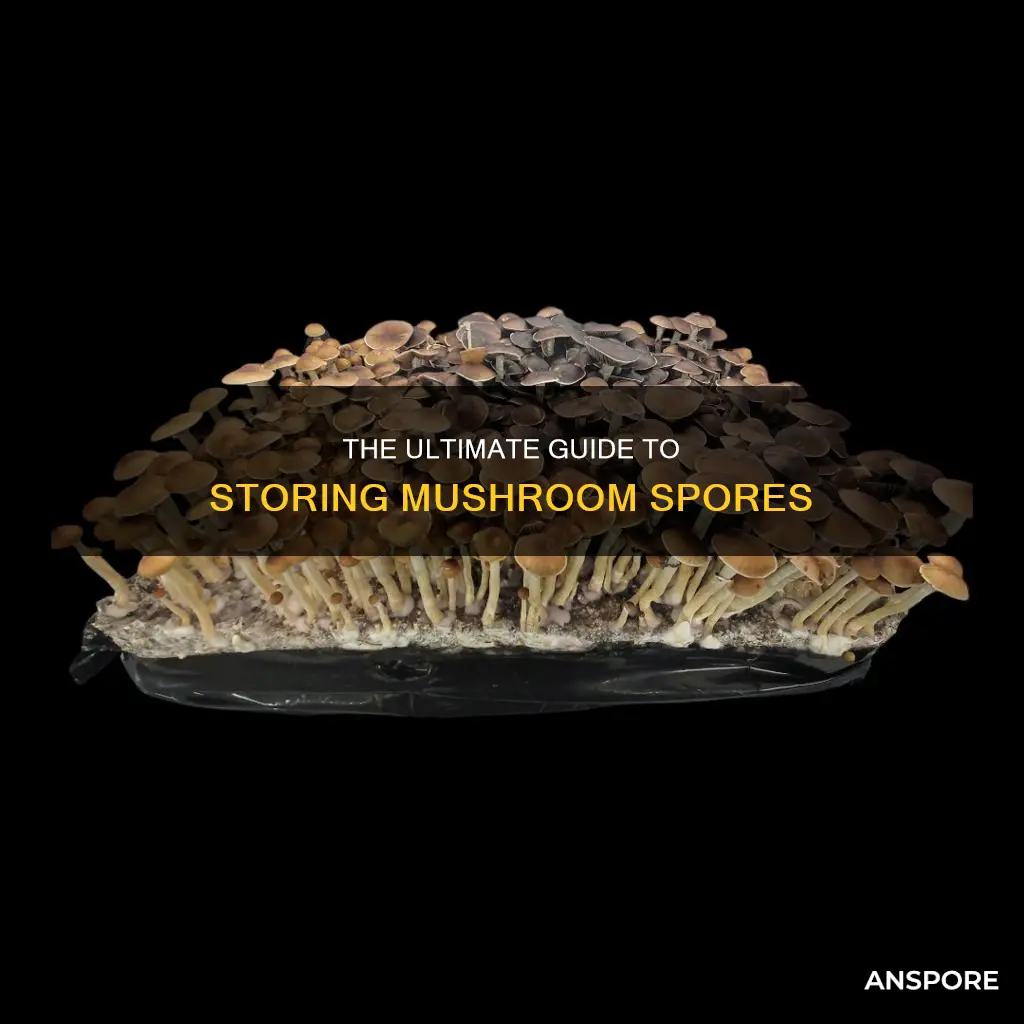 how do you store mushroom spores