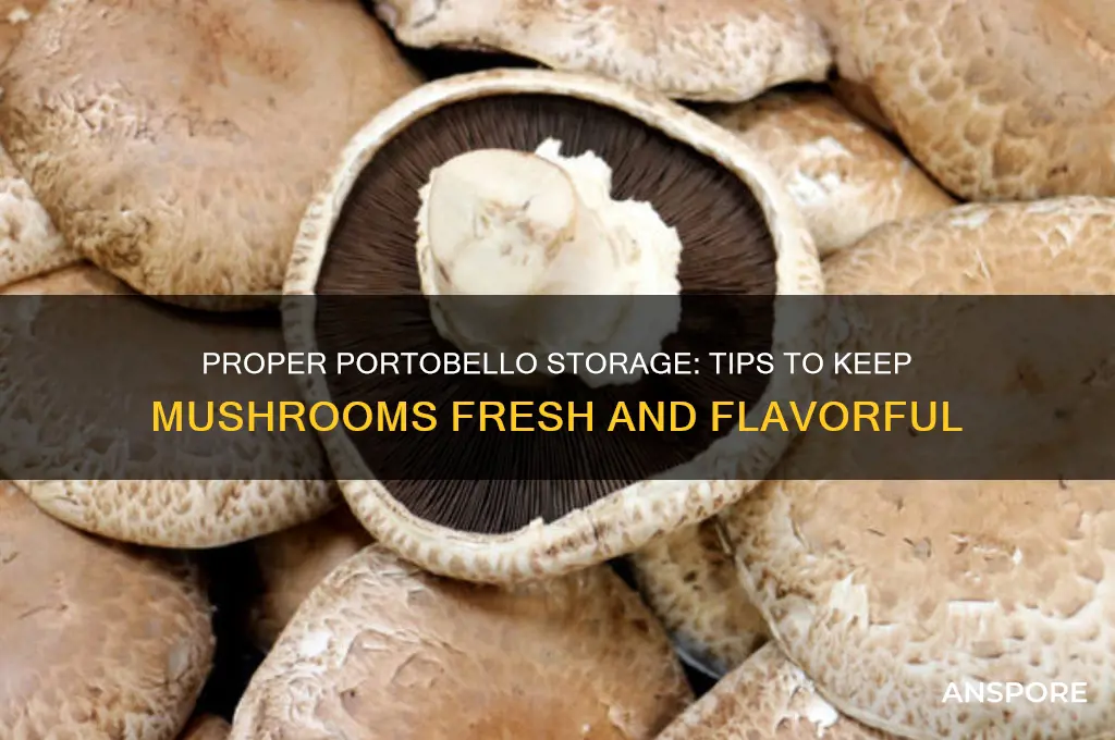 how do you store portobello mushrooms
