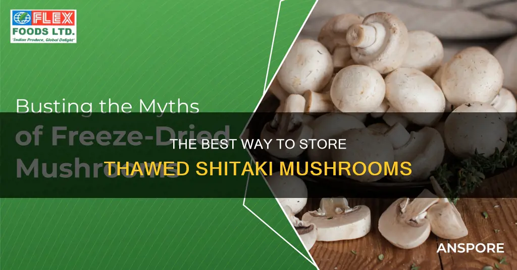 how do you store thawed shitaki mushrooms