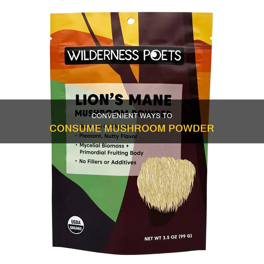 how do you take mushroom powder