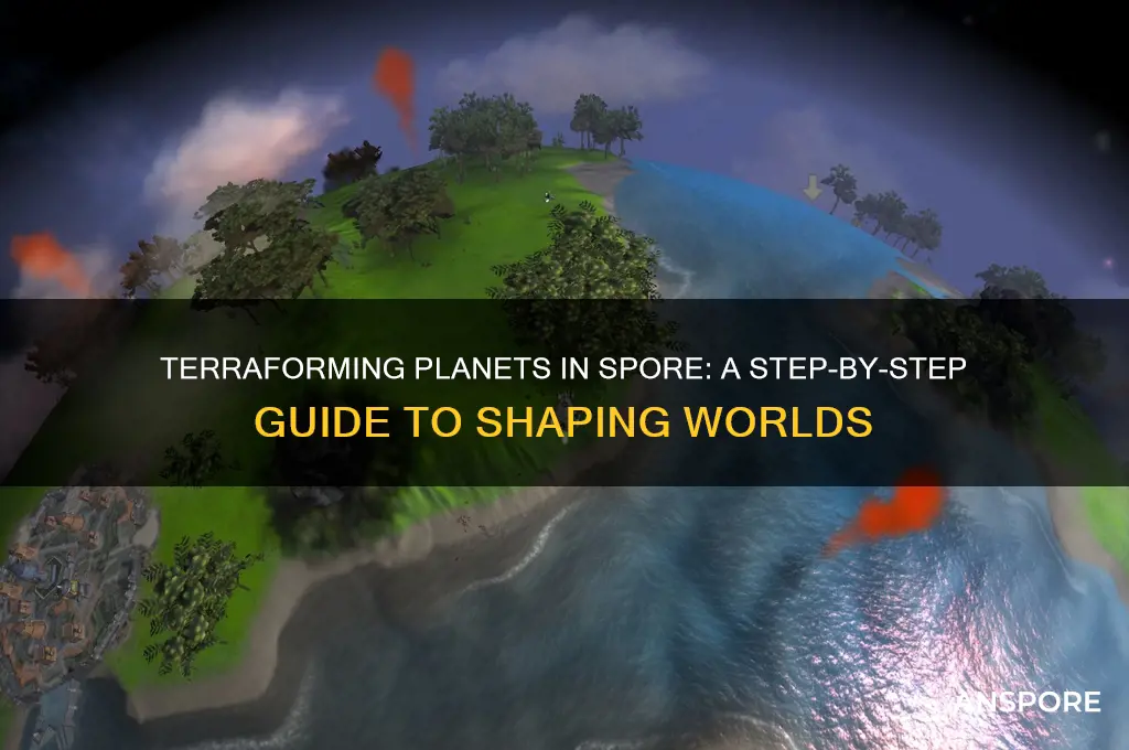 how do you terraform a planet in spore