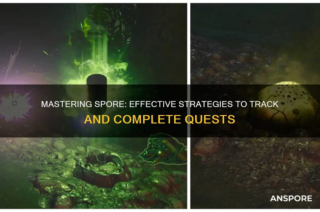 how do you track a quest in spore